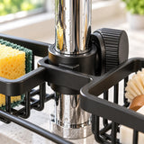 The clamp and knob that hold the double rack on the tap
