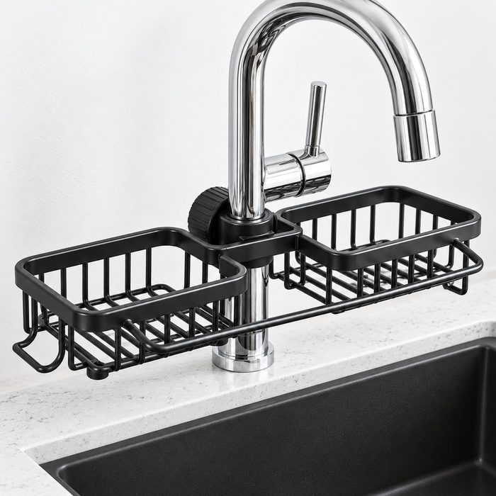 Double Rack: 2 baskets, 1 tap + free scrubber